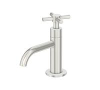 Steinberg Série 250 robinetterie de lavabo, eau froide, sans garniture de vidage, saillie 100mm, 2502500BN, Couleur: Nickel brossé
