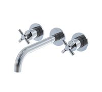 Steinberg Série 250 robinetterie de lavabo, set complet, 3 trous, in orps dencastrement, saillie 245mm, 2501916, Couleur: chrome