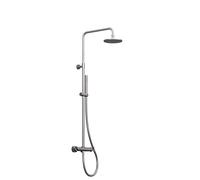 Steinberg Série 250 Système de douche, avec robinetterie thermostatique, Easy Clean, 2502721BGM, Couleur: Brushed Gun Metal