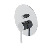 Steinberg Mitigeur encastré 260 (26021033) pour 2 appareils, chrome, avec inverseur, Ø185 mm