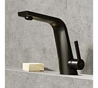 Steinberg Serie 260 mitigeur lavabo 26010001S projection 158 mm, noir mat, avec garniture de vidage 1 1/4"