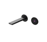 Steinberg Série 260 Mitigeur mural pour lavabo, réglage entièrement électronique du débit et de la température, saillie 205mm, 2601814ES, Couleur: noir mat