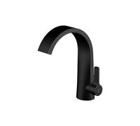 Steinberg série 280 mitigeur lavabo 2801000S projection 155mm, noir mat, avec garniture de vidage 2000 2000 / 4 "