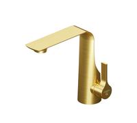 Steinberg Série 290 Mitigeur de lavabo, avec cartouche céramique, sans garniture de vidage, saillie 150mm, 2901010BG, Couleur: Or brossÃ©