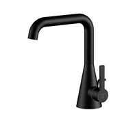 Steinberg Série 315 Mitigeur de lavabo, avec garniture découlement, saillie 152mm, hauteur 221mm, 3151000S, Couleur: noir mat