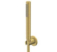 Steinberg Série 340 Garniture de douche à main, sans coude de raccordement de douche, avec flexible de douche et support de douche, 3401650BG, Couleur: Or brossÃ©