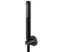 Steinberg Série 340 Garniture de douche à main, sans coude de raccordement de douche, avec flexible de douche et support de douche, 3401650S, Couleur: noir mat
