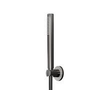 Steinberg Série 340 Garniture de douche à main, sans coude de raccordement de douche, avec flexible de douche et support de douche, 3401650BGM, Couleur: Brushed Gun Metal