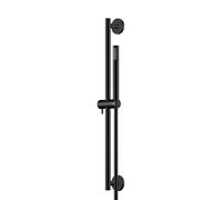 Steinberg Série 340 Garniture de douche, y compris douchette à main et flexible de douche, barre de douche 600mm, 3401600S, Couleur: Noir Mat