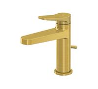 Steinberg Série 340 Mitigeur de lavabo, saillie 126mm, avec garniture découlement, 3401000BG, Couleur: Or brossÃ©