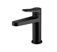 Steinberg Série 340 Mitigeur de lavabo, saillie 126mm, sans garniture découlement, 3401010S, Couleur: Noir Mat