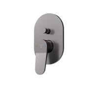 Steinberg Série 340 Set de montage final, pour mitigeur de bain et douche, pour corps dencastrement, 34021033BGM, Couleur: Brushed Gun Metal