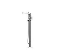 Steinberg Série 340 set prêt à monter 3401162 robinetterie de baignoire à encastrer, installation sur pied, saillie 220 mm, chromé