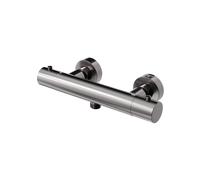 Steinberg Série 340 Thermostat apparent, pour douche, régulation de la température et du débit, 3403200BGM, Couleur: Brushed Gun Metal
