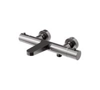 Steinberg Série 340 Thermostat apparent, saillie 194mm, régulation de température et de débit, pour baignoire, 3403100BGM, Couleur: Brushed Gun Metal