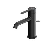 Steinberg Série 341 Mitigeur de lavabo avec cartouche céramique, avec garniture d'écoulement, saillie 122mm, 3411000S, Couleur: Noir mat