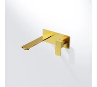 Steinberg Série 342 Mitigeur mural pour lavabo, Set de finition, saillie 220mm, 34218643BG, Couleur: Or brossÃ©