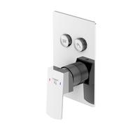 Steinberg Série 342 Set de montage final, pour baignoire/douche, 2 consommateurs, 120x180mm, 34222213, Couleur: chrome