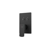 Steinberg Série 342 Set de montage final, pour baignoire/douche, 2 consommateurs, 120x180mm, 34222213S, Couleur: noir mat