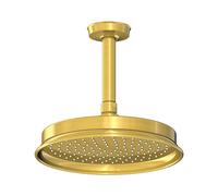Steinberg Série 350 Ensemble de douche de tête, rond, avec bras de douche, montage au plafond, 3501580BG, Couleur: Or brossÃ©
