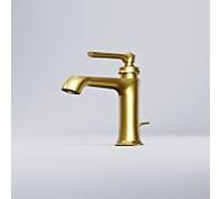 Steinberg Série 350 robinetterie de lavabo, avec vidage, portée 130mm, 3501000BG, Couleur: Or brossÃ©