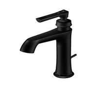 Steinberg Série 350 robinetterie de lavabo, avec vidage, portée 130mm, 3501000S, Couleur: noir