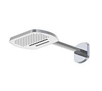Steinberg Serie 390 Ensemble de douche de tête de pluie murale 3907723 551x300x142mm, 3 modes de pulvérisation, chromé