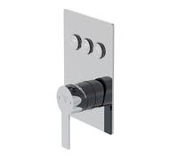 Steinberg Série 390 Mitigeur de douche/bain, 3/4, avec Pushtronic, 3 consommateurs, 39022313, Couleur: chrome