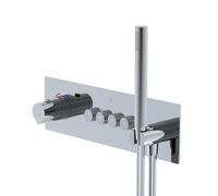 Steinberg – Mitigeur thermostatique à encastrer 390 4242 2, 4 sorties, corps d’encastrement, chrome