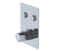 Steinberg Série 390 robinet de douche/bain, thermostat à encastrer 3/4, avec pushtronic, 2 consommateurs, 39042213, Couleur: chrome