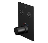 Steinberg 390 - Mitigeur thermostatique encastré pour 2 sorties, noir mat 390 4221 3 S