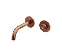 Steinberg Série 390 robinetterie de lavabo, iflow, entièrement électronique, encastré, portée 169mm, 3901810BC, Couleur: cuivre brossé