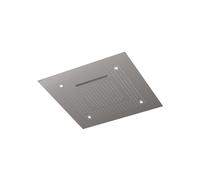 Steinberg Série 390 Sensual Rain Panneau de pluie, éclairage LED, set complet, 3 jets, Easy-Clean, 600x600mm, 3906620BGM, Couleur: Brushed Gun Metal