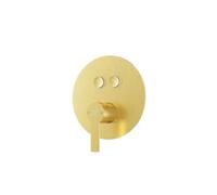 Steinberg Série 390 Set de finition, pour mitigeur bain/douche, pushtronic, pour 2 consommateurs, rond, 39023223BG, Couleur: Or brossÃ©