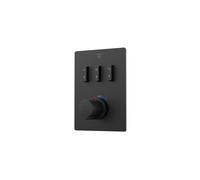 Steinberg Série 390 Set de montage final, pour thermostat encastré 3/4, slidetronic, pour 3 consommateurs, 39049313S, Couleur: noir mat
