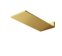 Steinberg Série 390 Wall Rain Douche de tête, avec raccordement direct au mur, avec Easy-Clean, 600x250mm, 3905661BG, Couleur: Or brossÃ©