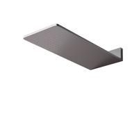 Steinberg Série 390 Wall Rain Douche de tête, avec raccordement direct au mur, avec Easy-Clean, 600x250mm, 3905661BGM, Couleur: Brushed Gun Metal