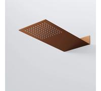 Steinberg Série 390 Wall Rain Douche de tête, raccordement direct au mur, Easy-Clean, ultra-plat 2mm, 430x200x60mm, 3901620BC, Couleur: cuivre brossé