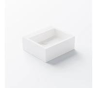 Steinberg Série 440 lavabo à poser, anguleux, sans trop-plein, 430x380x155mm, SOLIDSurface, 4407300W