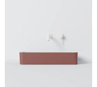 Steinberg Série 440 lavabo à poser, anguleux, sans trop-plein, 590x395x120mm, SOLIDSurface, 440714015, Couleur: Bordeaux