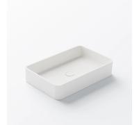 Steinberg Série 440 lavabo à poser, anguleux, sans trop-plein, 590x395x120mm, SOLIDSurface, 4407140W, Couleur: Blanc mat