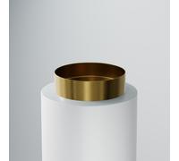 Steinberg Série 442 lavabo à poser, rond, acier inox, sans trou pour robinet, sans trop-plein, 400x400x110mm, 4426020BG, Couleur: Or brossÃ©