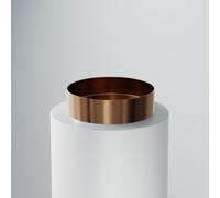 Steinberg Série 442 lavabo à poser, rond, acier inox, sans trou pour robinet, sans trop-plein, 400x400x110mm, 4426020BC, Couleur: Or rose