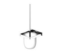 Steinberg Brosse WC à visser 4502901 Chrome, verre dépoli