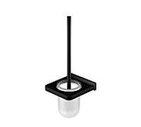 Steinberg Serie 450 WC garniture de toilette 4502901S avec verre dépoli, laiton, noir mat