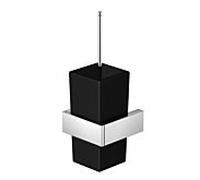 Steinberg Serie 460 WC garniture de toilette 4602904 chromé , verre satiné noir