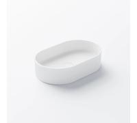 Steinberg Série 740 lavabo à poser, ovale, sans trop-plein, 550x350x120mm, SOLIDSurface, 7407010W, Couleur: Blanc mat