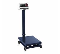 Steinberg Systems Balance Plateforme, 600 kg, ±100 g, 40x30 cm | Industrielle, Pèse-Colis Professionnel, Autonomie 120 H, 4 Roulettes, Trépied Rabattable, LCD