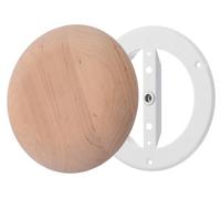 Steinberg14 Diffuseur en Bois pour Sauna - 100mm Valve d'air pour Mural - Grille d'Aération Ventilation Ronde de Plafond pour Conduit - Vanne Universelle d'Alimentation et d'Extraction