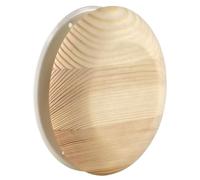 Steinberg14 Diffuseur en Bois pour Sauna - 100mm Valve d'air pour Mural - Grille d'Aération Ventilation Ronde de Plafond pour Conduit - Vanne Universelle d'Alimentation et d'Extraction - Bois de Pin